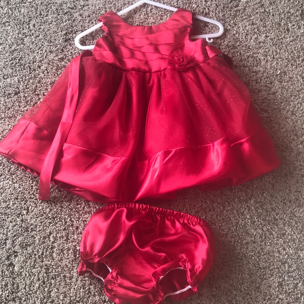 Like new red baby dress